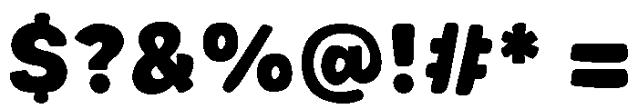 Boring Time Font OTHER CHARS