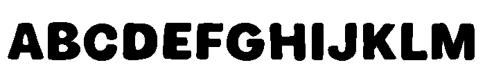 Boring Time Font UPPERCASE