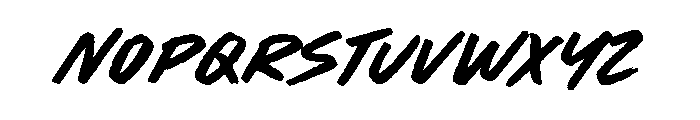 Born Wild Font LOWERCASE