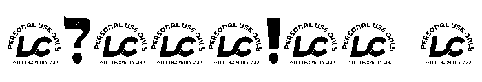 Borneo Echo Personal Use Font OTHER CHARS