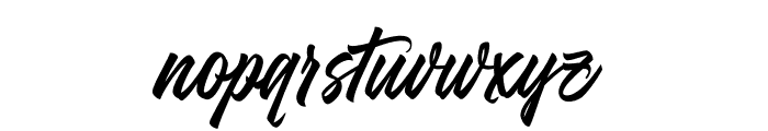 Bothering Script PERSONAL USE Regular Font LOWERCASE