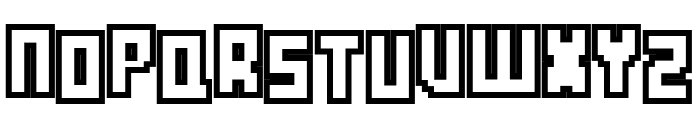 Botsmatic Outline Font LOWERCASE