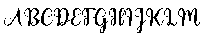 Bougaty Font UPPERCASE