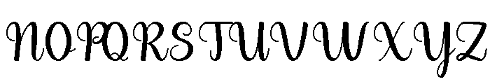 Bougaty Font UPPERCASE