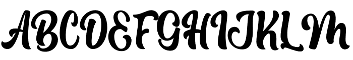 Boughies Demo Font UPPERCASE