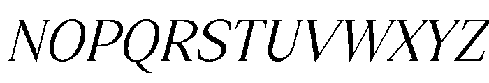 Boujee Regular Italic Font UPPERCASE