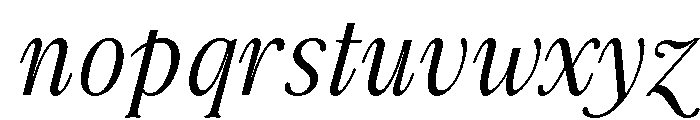 Boujee Regular Italic Font LOWERCASE