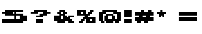 BoulderDash6128 Font OTHER CHARS