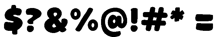 Bounce Dash Font OTHER CHARS