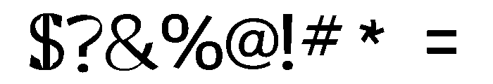 Bounce Font OTHER CHARS