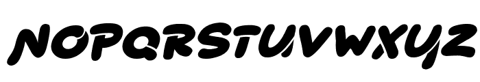 Bouncy Balloons Italic Font UPPERCASE