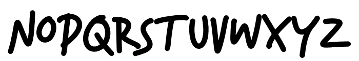 Bouncy Scriber DEMO Font UPPERCASE