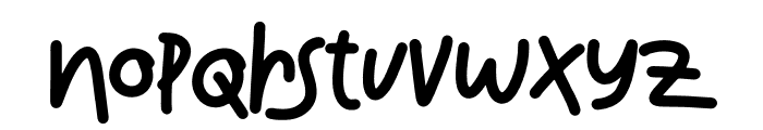 Bouncy Scriber DEMO Font LOWERCASE