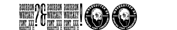 Bourbon whiskey Font OTHER CHARS
