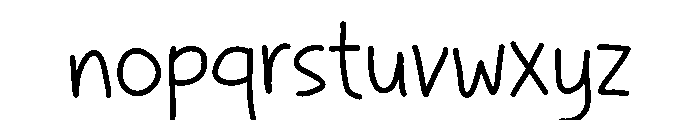 Bovani Font LOWERCASE