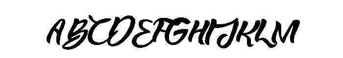 Bowlist PERSONAL USE ONLY Scrip Font UPPERCASE