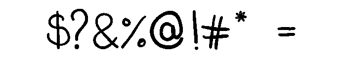 Bows And Boots Font OTHER CHARS