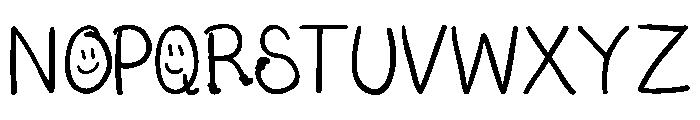 Bows And Boots Font UPPERCASE