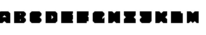 BoxCut Regular Font UPPERCASE
