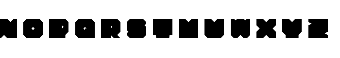 BoxCut Regular Font UPPERCASE