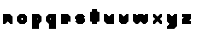 BoxCut Regular Font LOWERCASE