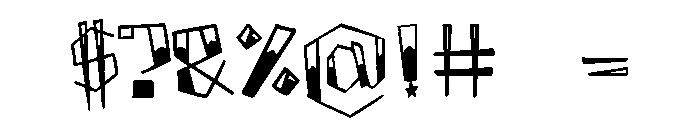 BoxProject! Font OTHER CHARS
