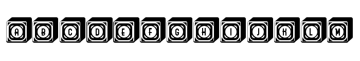 Boxes Regular Font LOWERCASE