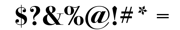 Bodoni 72 Bold Font OTHER CHARS