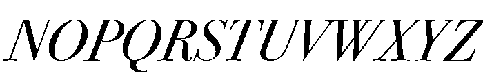 Bodoni SvtyTwo ITC TT BookIta Font UPPERCASE