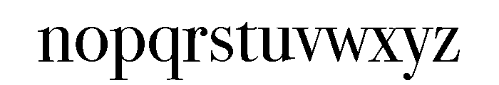 Bodoni SvtyTwo ITC TT Book Font LOWERCASE