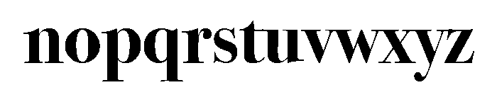 Bodoni SvtyTwo OS ITC TT Bold Font LOWERCASE