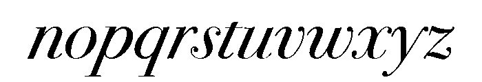 Bodoni SvtyTwo OS ITC TT BookIt Font LOWERCASE