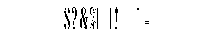 Bordeaux Roman Bold LET Plain Font OTHER CHARS