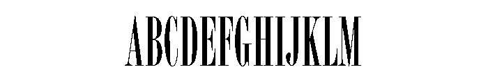 Bordeaux Roman Bold LET Plain Font UPPERCASE
