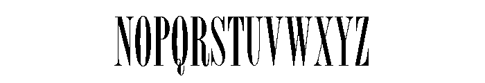 Bordeaux Roman Bold LET Plain Font UPPERCASE