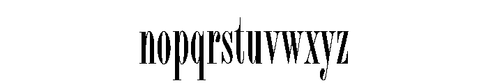 Bordeaux Roman Bold LET Plain Font LOWERCASE