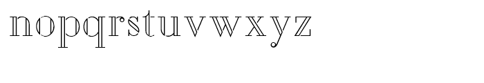 Bo Diddlioni Stencil NF Regular Font LOWERCASE