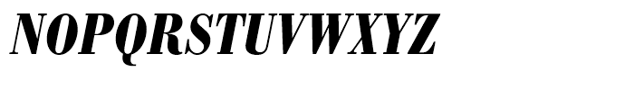 Bodoni Antiqua Bold Condensed Italic Font UPPERCASE