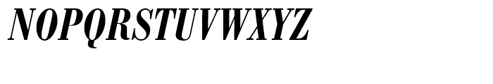 Bodoni Antiqua Demi Bold Condensed Italic Font UPPERCASE