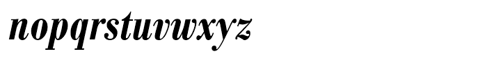 Bodoni Antiqua Demi Bold Condensed Italic Font LOWERCASE