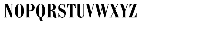 Bodoni Antiqua Demi Bold Condensed Font UPPERCASE