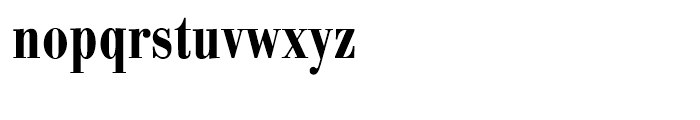 Bodoni Antiqua Demi Bold Condensed Font LOWERCASE