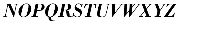 Bodoni Antiqua Demi Bold Italic Font UPPERCASE