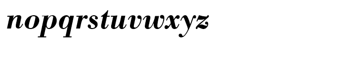 Bodoni Antiqua Demi Bold Italic Font LOWERCASE