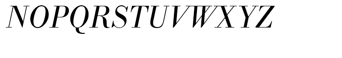 Bodoni Antiqua Light Italic Font UPPERCASE