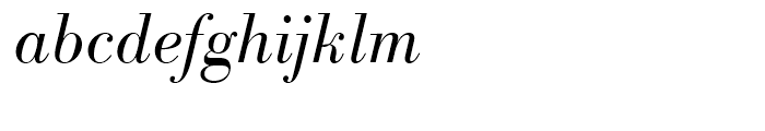 Bodoni Antiqua Light Italic Font LOWERCASE