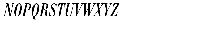Bodoni Antiqua Regular Condensed Italic Font UPPERCASE