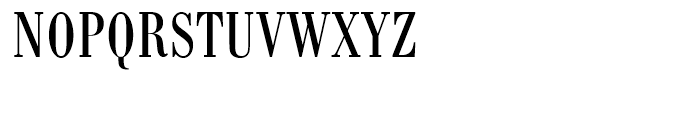 Bodoni Antiqua Regular Condensed Font UPPERCASE