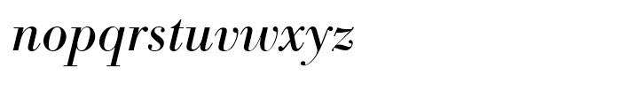 Bodoni Antiqua Regular Italic Font LOWERCASE