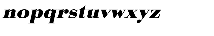 Bodoni Bold Wide Oblique Font LOWERCASE